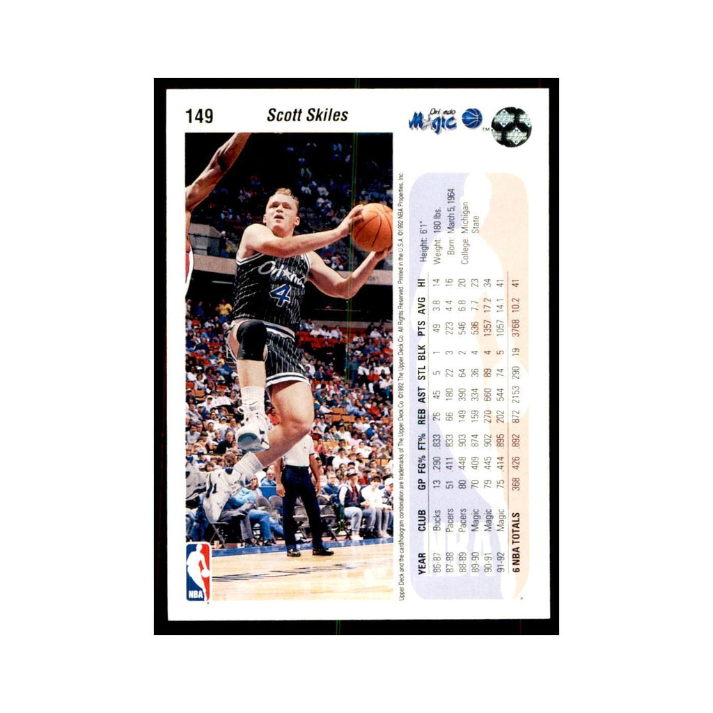 1992 Upper Deck Scott Skiles Basketball Cards #149