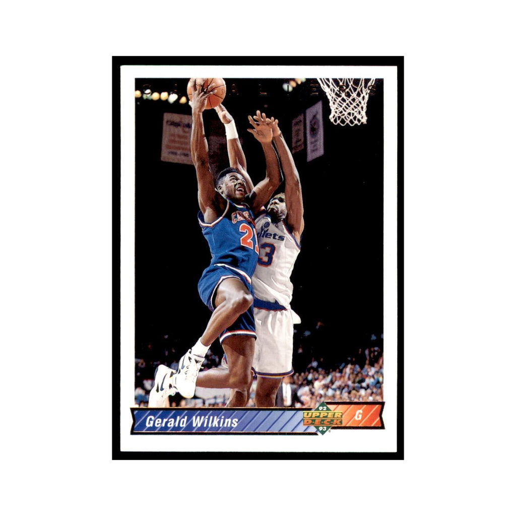 1992 Upper Deck Gerald Wilkins Basketball Cards #411