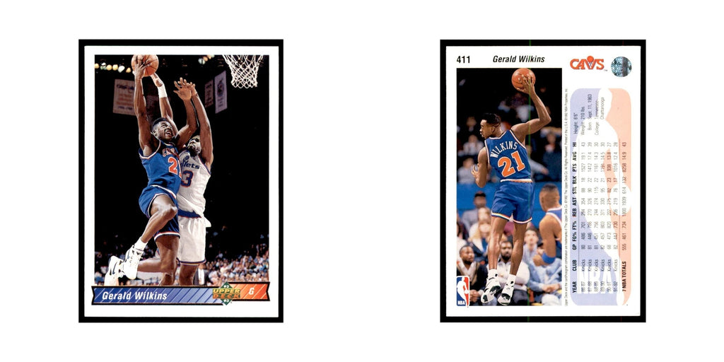 1992 Upper Deck Gerald Wilkins Basketball Cards #411