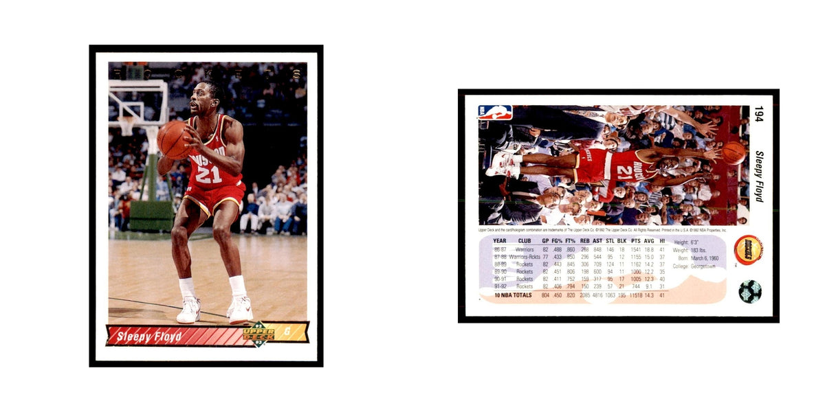 1992 Upper Deck Sleepy Floyd Basketball Cards #194