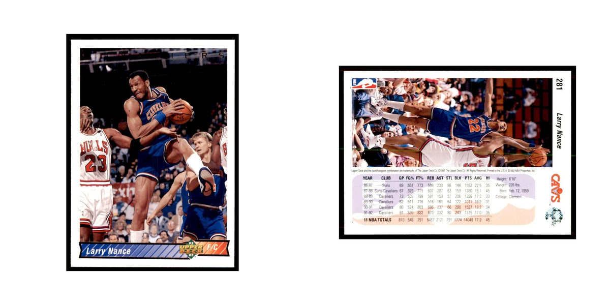 1992 Upper Deck Larry Nance Basketball Cards #281