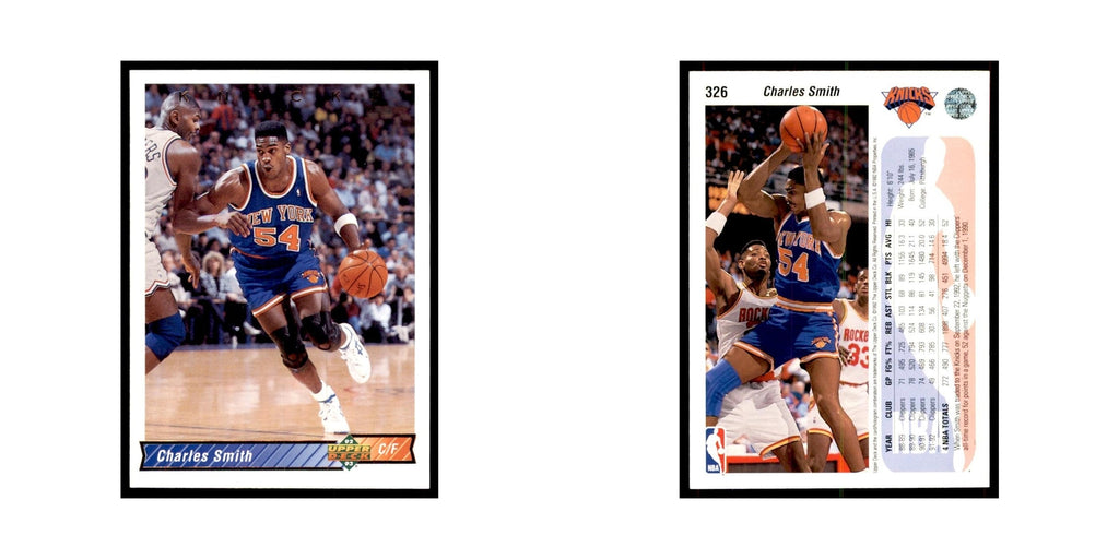 1992 Upper Deck Charles Smith Basketball Cards #326