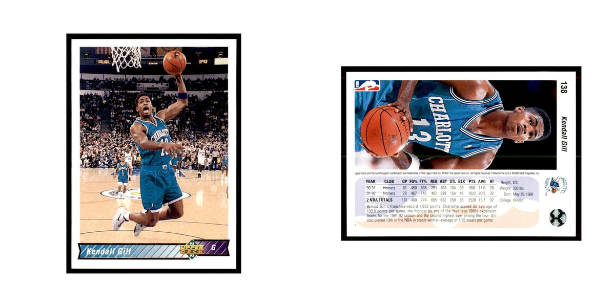 1992 Upper Deck Kendall Gill Basketball Cards #138