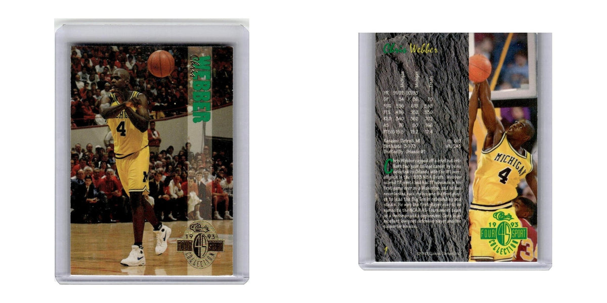 1993 Classic Chris Webber Michigan Wolverines #1