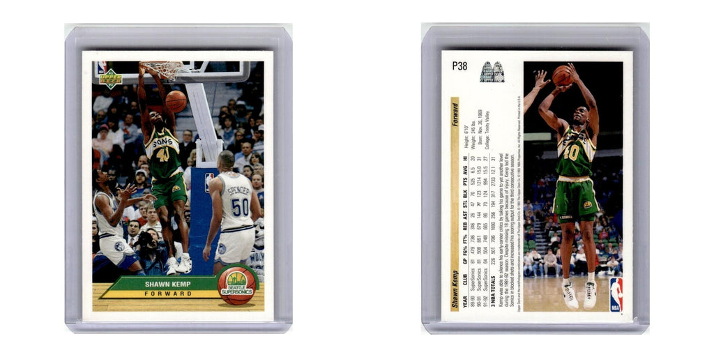 1992 Upper Deck McDonald's Shawn Kemp Seattle Supersonics #P38