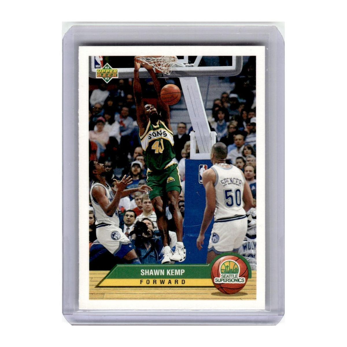 1992 Upper Deck McDonald's Shawn Kemp Seattle Supersonics #P38