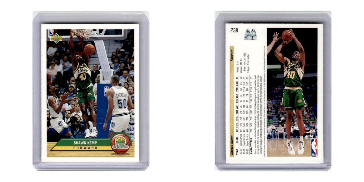 1992 Upper Deck McDonald's Shawn Kemp Seattle Supersonics #P38