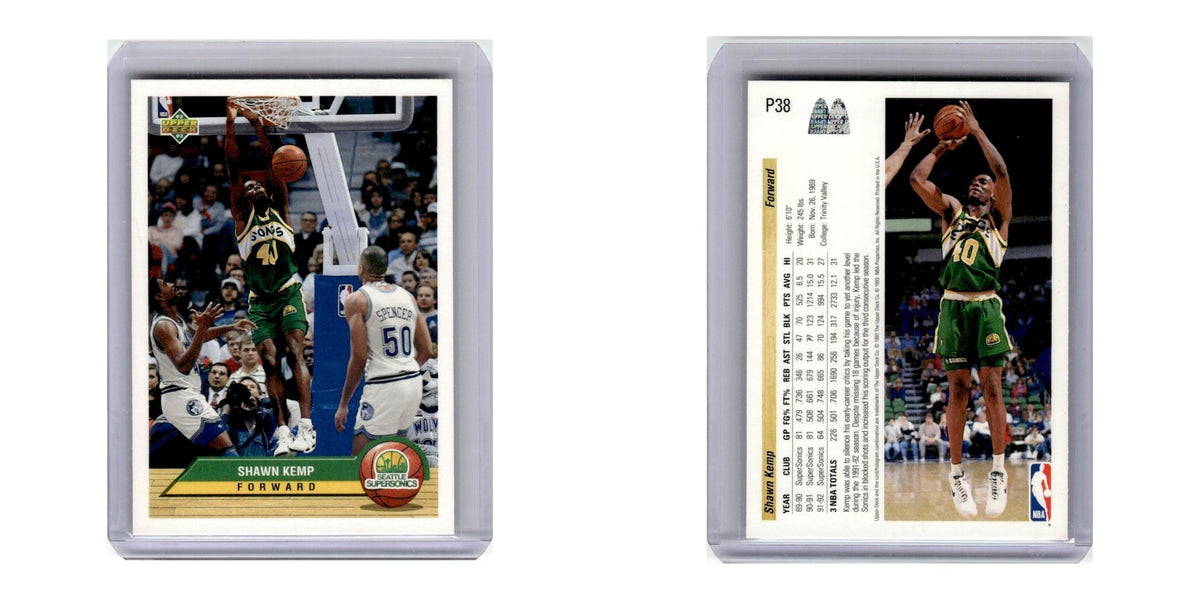 1992 Upper Deck McDonald's Shawn Kemp Seattle Supersonics #P38