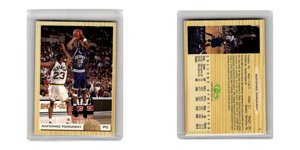1993 Classic Draft Picks Anfernee Hardaway Memphis State Tigers/Orlando Magic #2