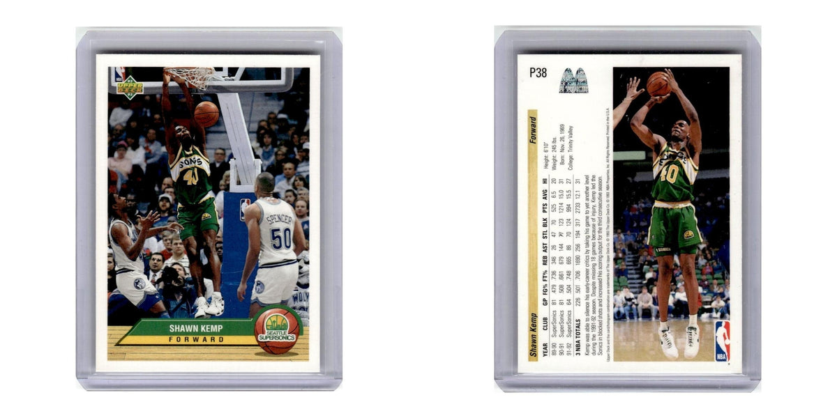 1992 Upper Deck McDonald's Shawn Kemp Seattle Supersonics #P38