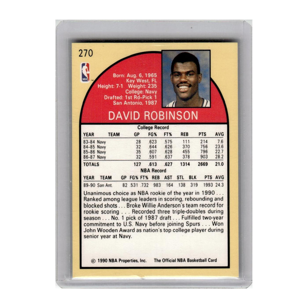 1990 Hoops David Robinson RC Spurs #270