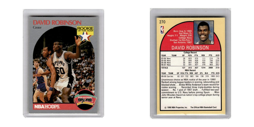 1990 Hoops David Robinson RC Spurs #270