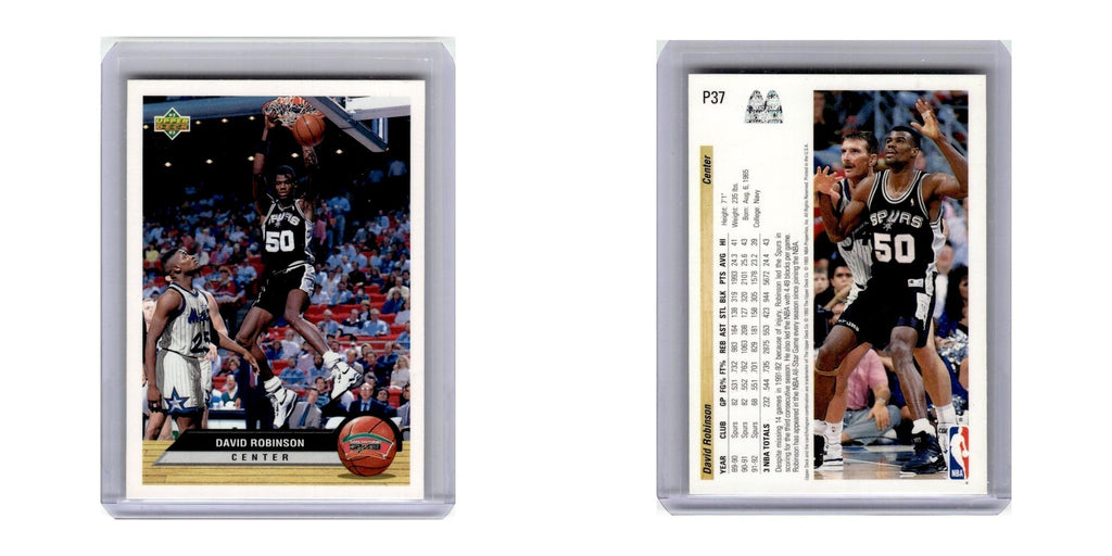 1992 Upper Deck McDonald's David Robinson Spurs #P37
