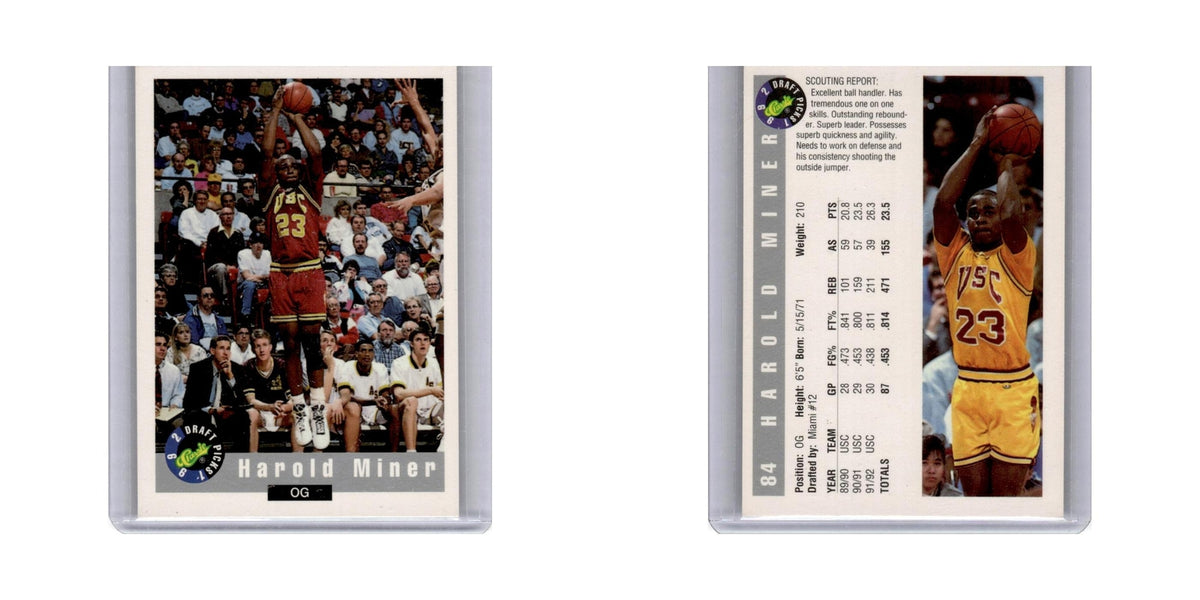 1992 Classic Draft Picks Harold Miner #84
