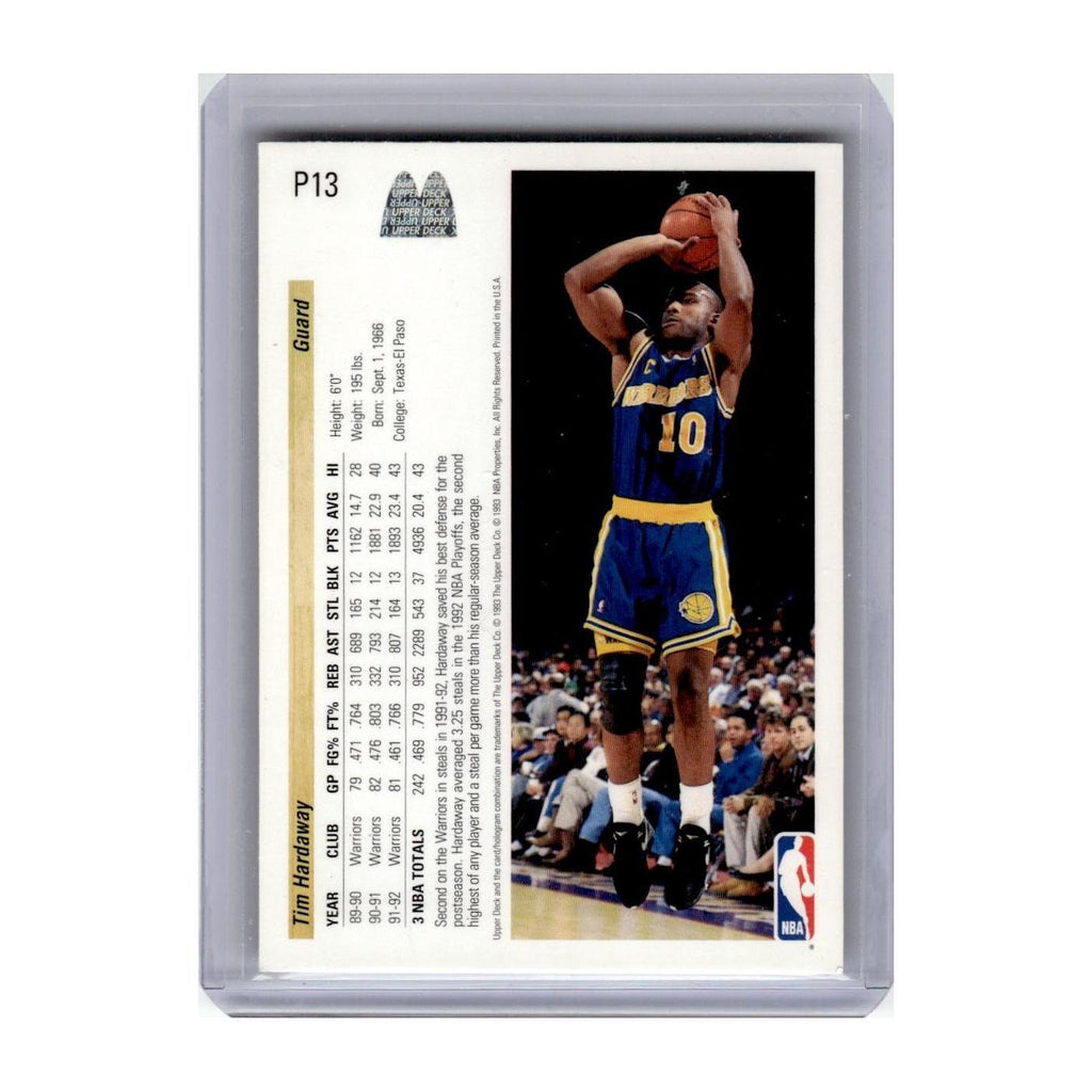 1992 Upper Deck McDonald's Tim Hardaway Golden State Warriors #P13