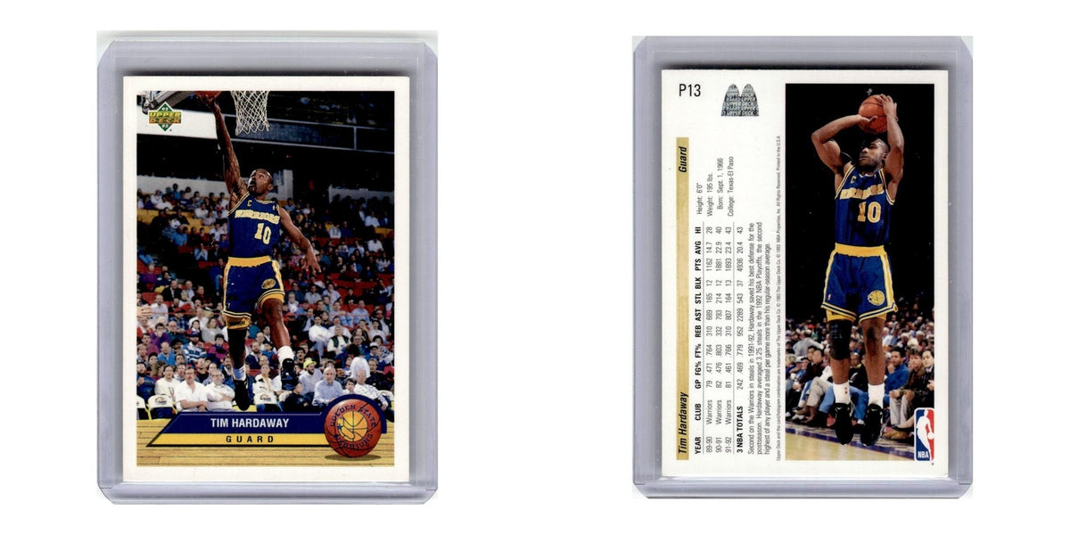 1992 Upper Deck McDonald's Tim Hardaway Golden State Warriors #P13