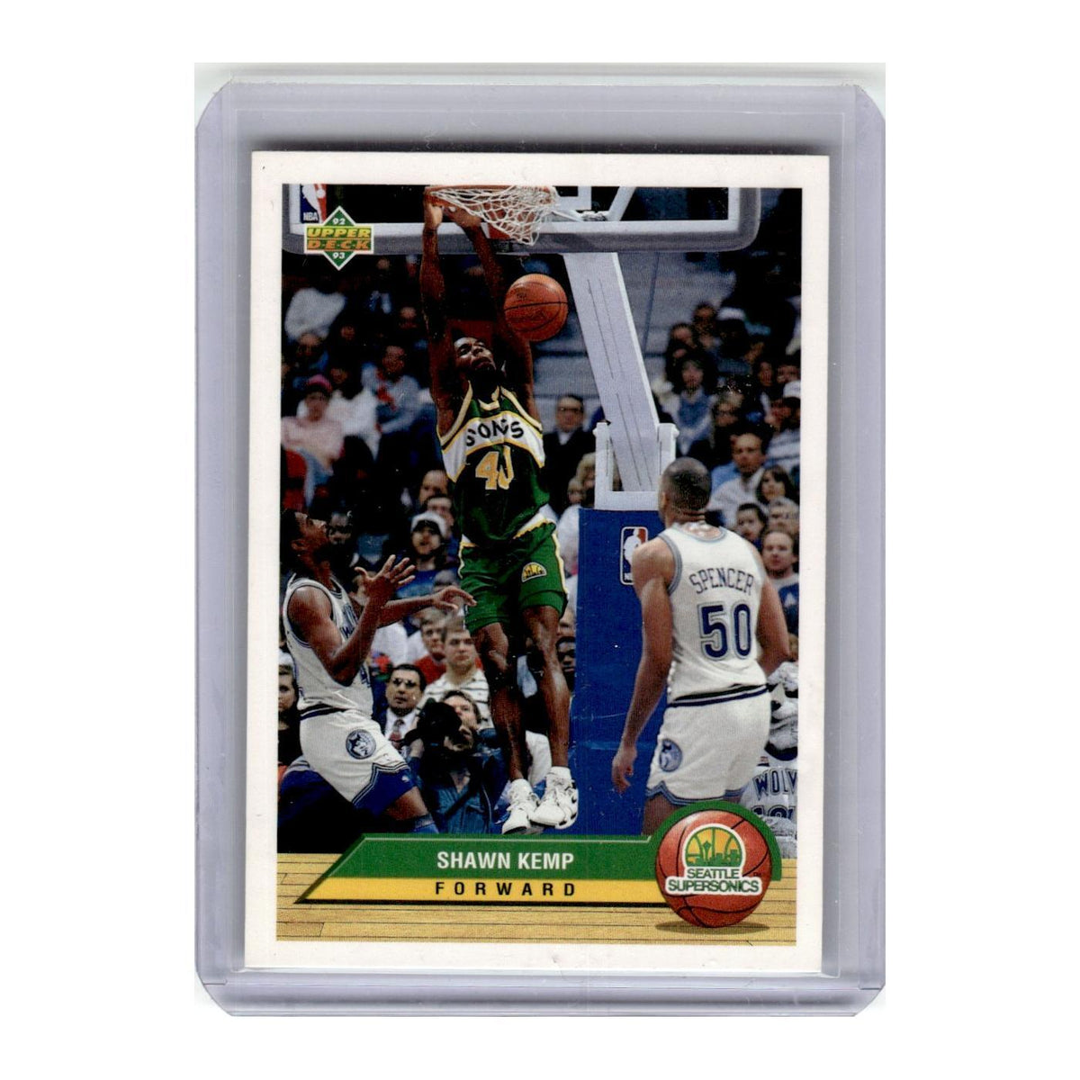 1992 Upper Deck McDonald's Shawn Kemp Seattle Supersonics #P38