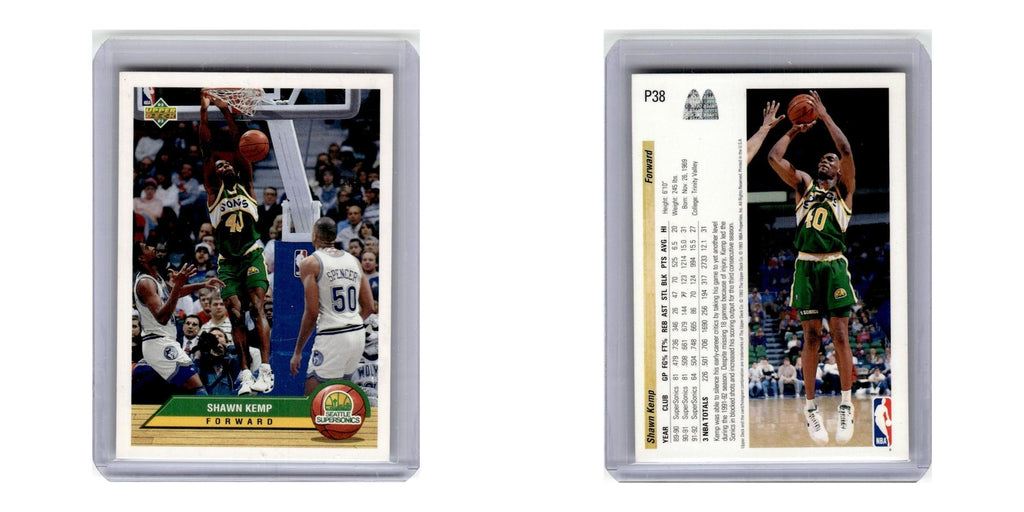 1992 Upper Deck McDonald's Shawn Kemp Seattle Supersonics #P38