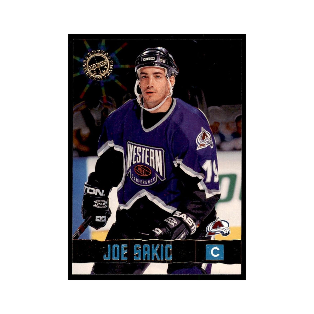 1996 Stadium Club Members Only Joe Sakic Hockey Cards #17