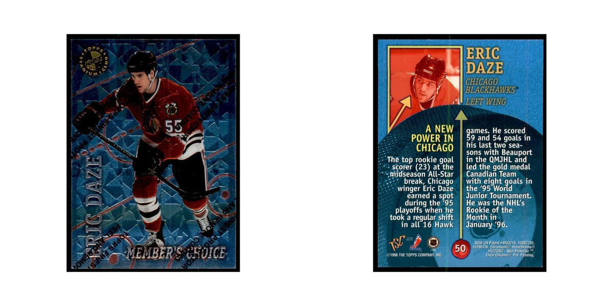 1996 Stadium Club Members Only Eric Daze Hockey Cards #202