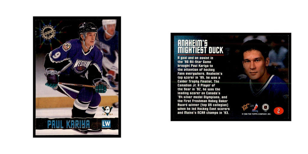 1996 Stadium Club Members Only Paul Kariya Hockey Cards #2