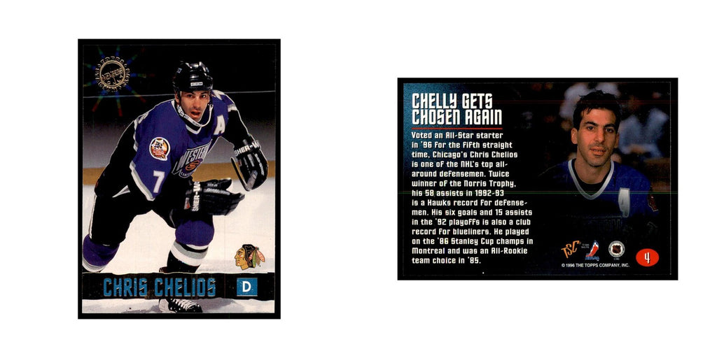 1996 Stadium Club Members Only Chris Chelios Hockey Cards #4