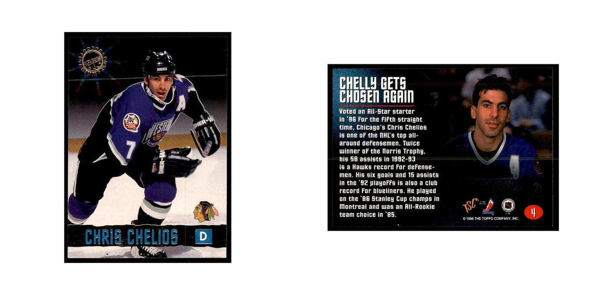 1996 Stadium Club Members Only Chris Chelios Hockey Cards #4