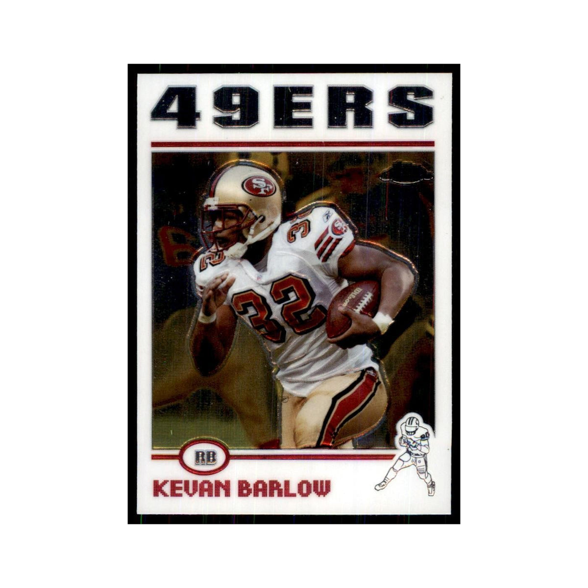 2004 Topps Chrome Kevan Barlow Football Cards #14