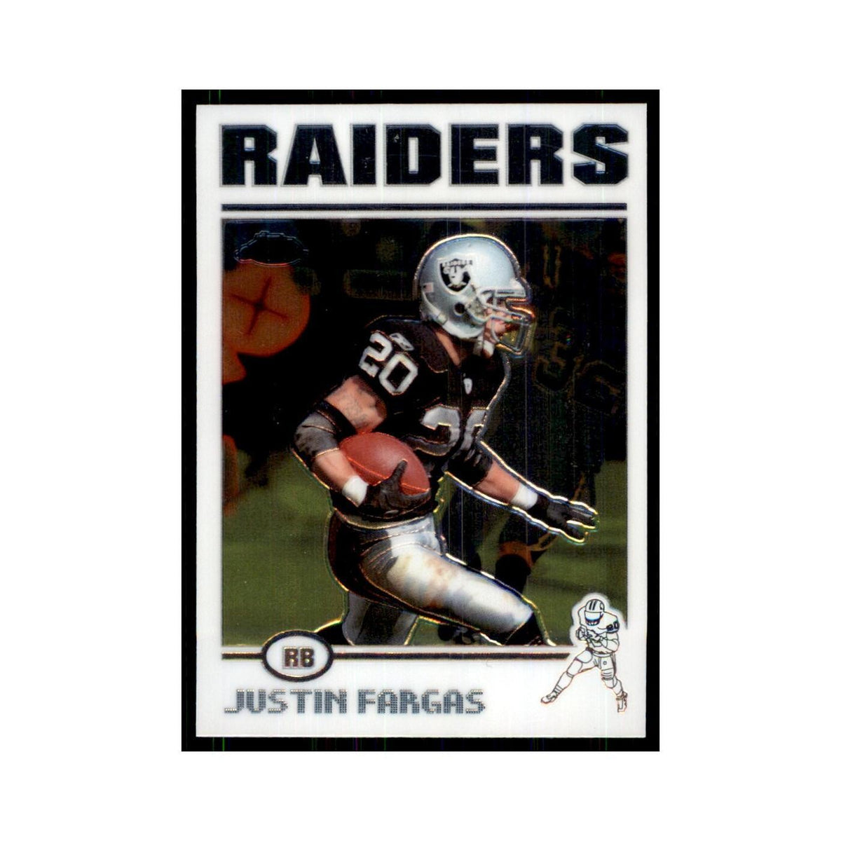 2004 Topps Chrome Justin Fargas Football Cards #47