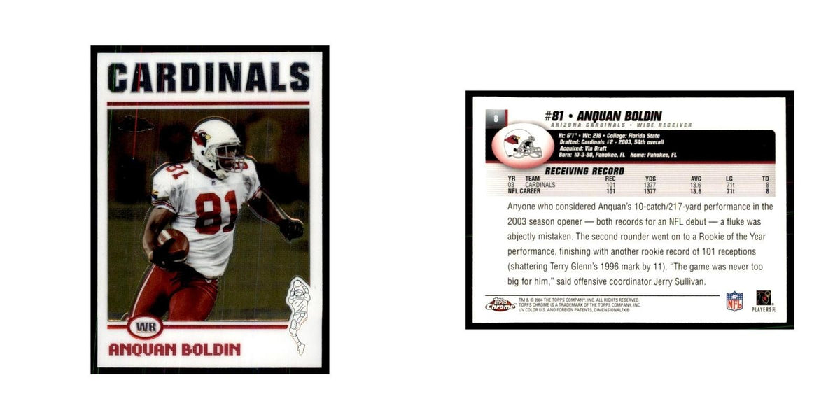 2004 Topps Chrome Anquan Boldin Football Cards #8