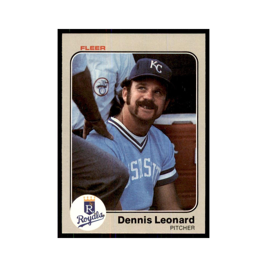 1983 Fleer Dennis Leonard Royals #116