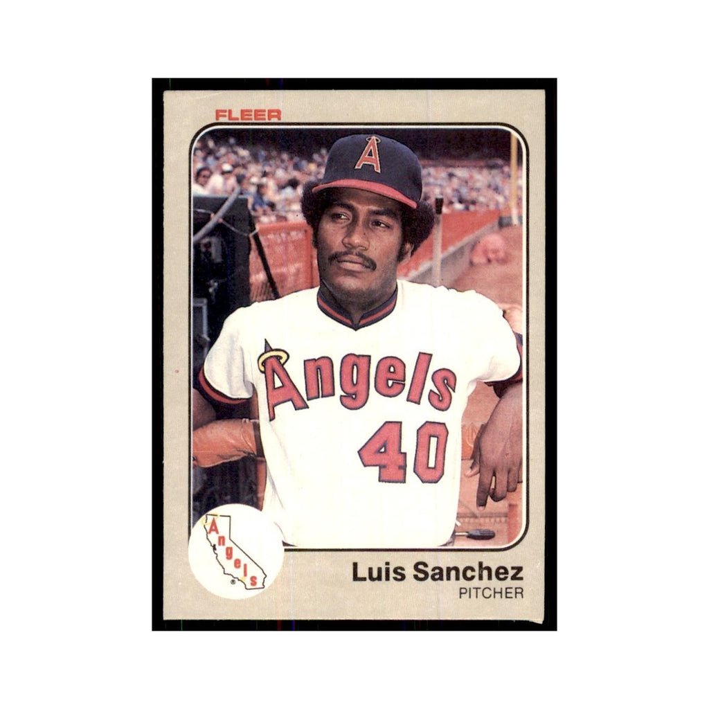 1983 Fleer Luis Sanchez Angels #100
