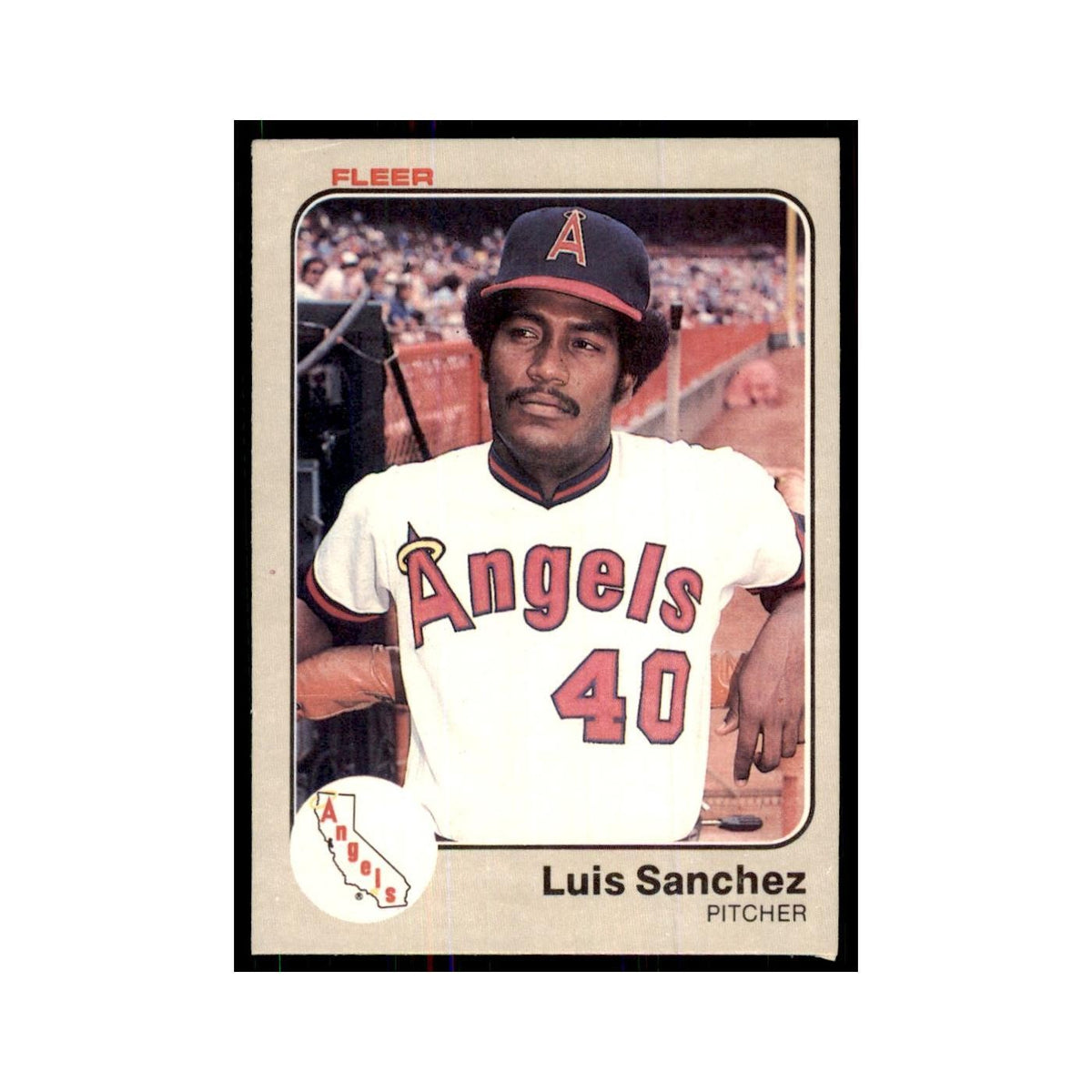 1983 Fleer Luis Sanchez Angels #100