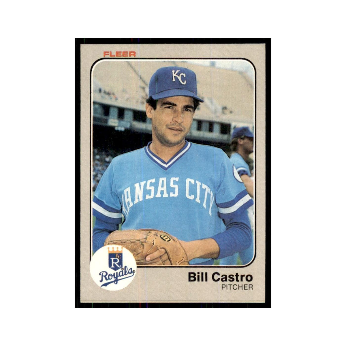 1983 Fleer Bill Castro Royals #109