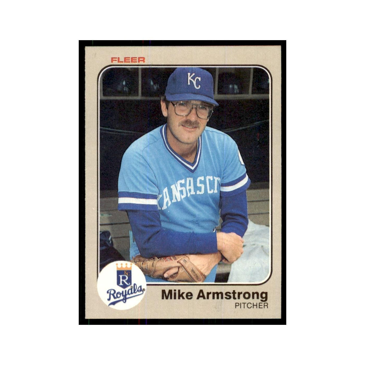 1983 Fleer Mike Armstrong Royals #105