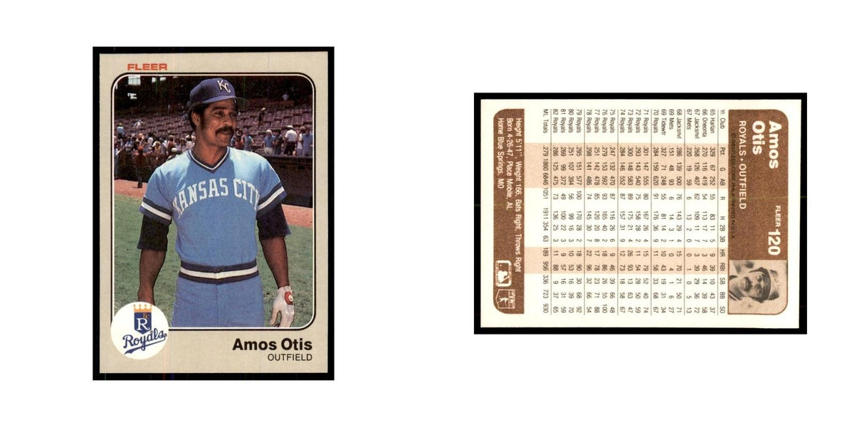 1983 Fleer Amos Otis Royals #120