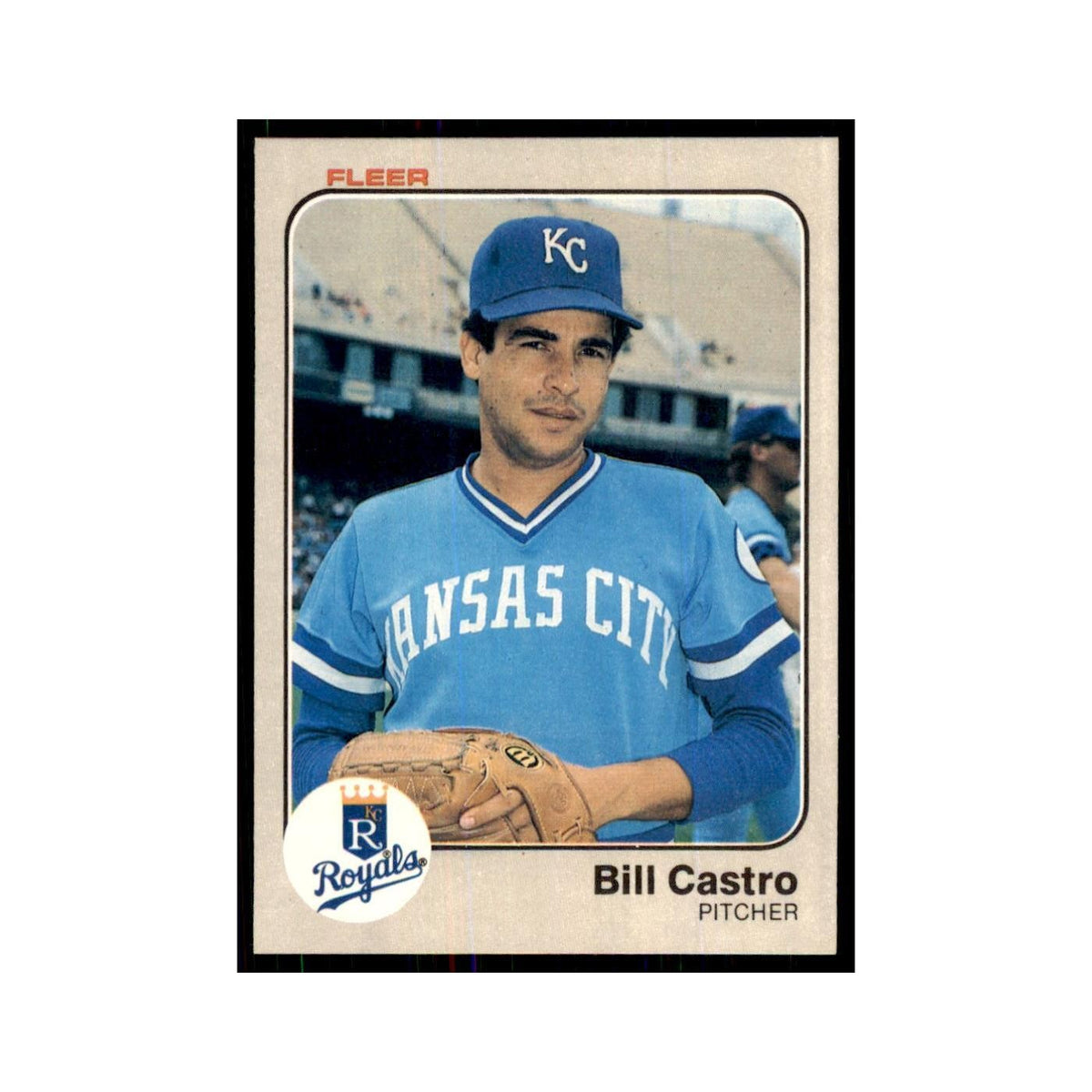 1983 Fleer Bill Castro Royals #109