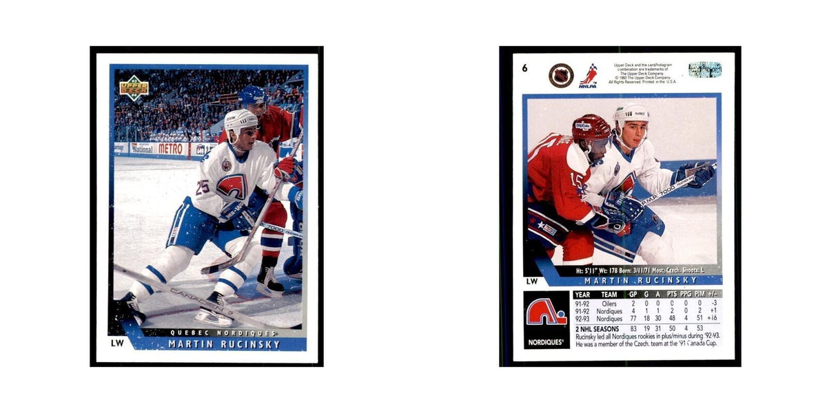 1993 Upper Deck Martin Rucinsky Hockey Cards #6