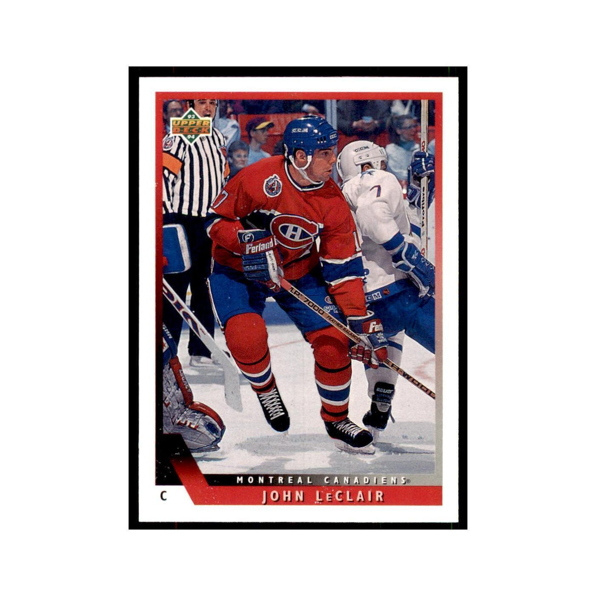 1993 Upper Deck John LeClair Hockey Cards #167