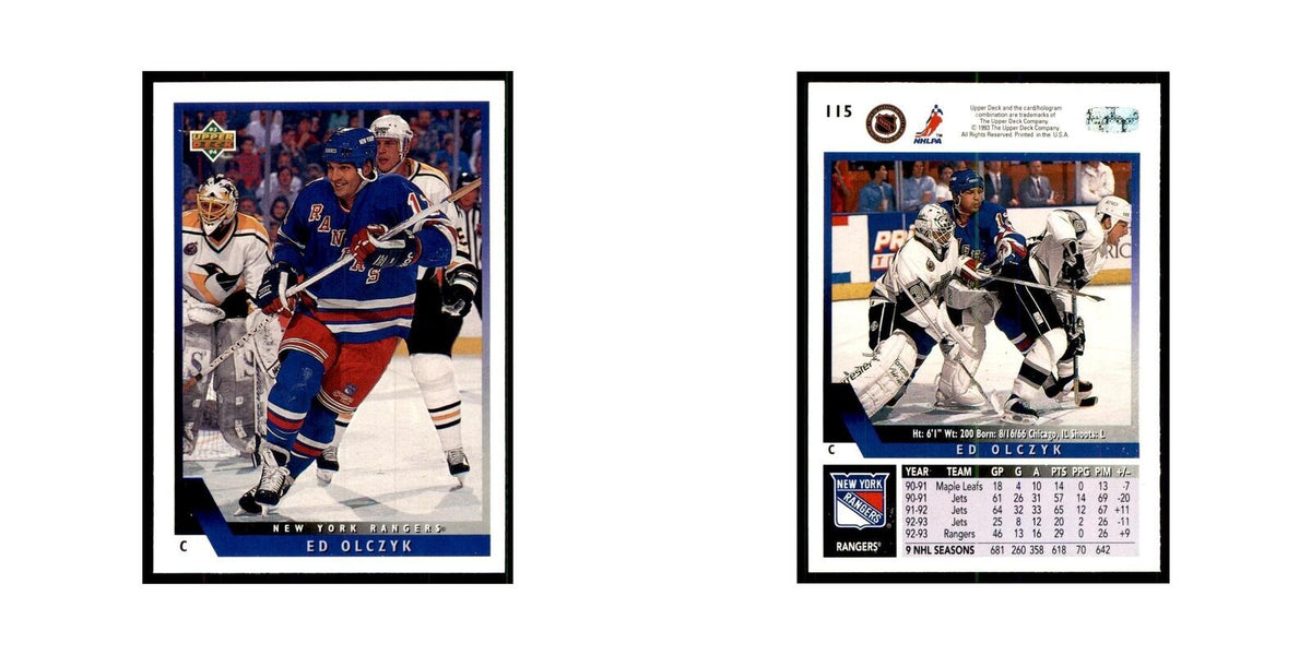 1993 Upper Deck Ed Olczyk Hockey Cards #115