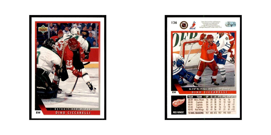 1993 Upper Deck Dino Ciccarelli Hockey Cards #136