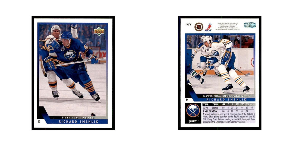 1993 Upper Deck Richard Smehlik Hockey Cards #169