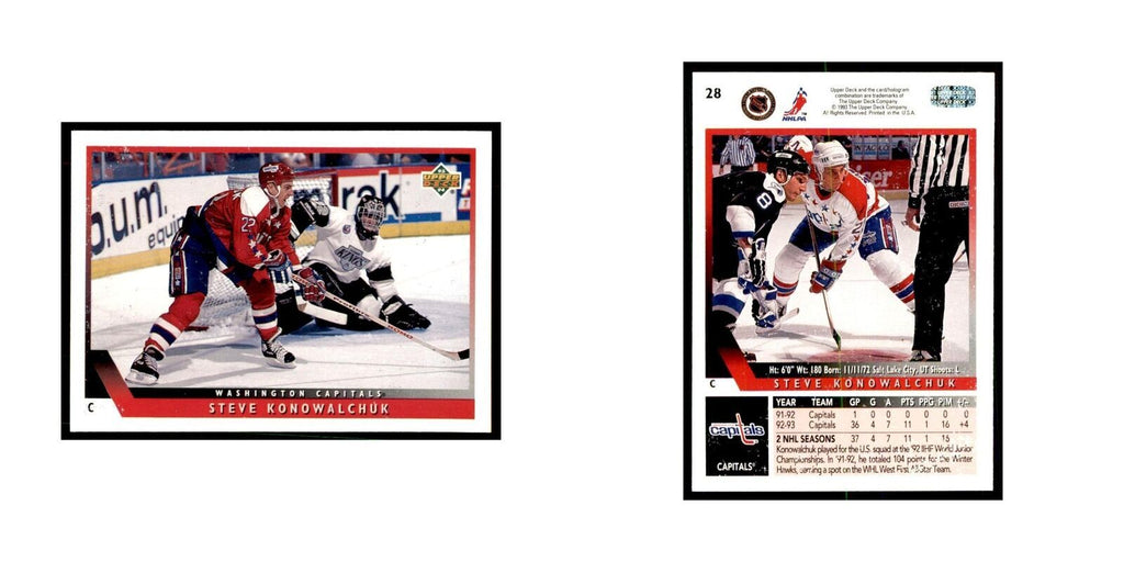 1993 Upper Deck Steve Konowalchuk Hockey Cards #28