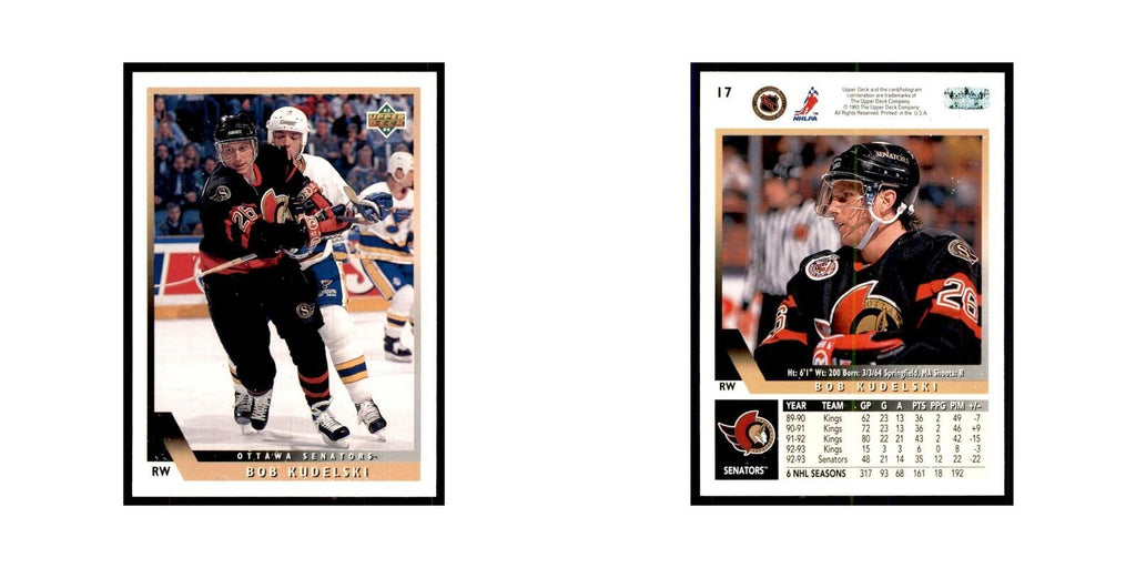 1993 Upper Deck Bob Kudelski Hockey Cards #17