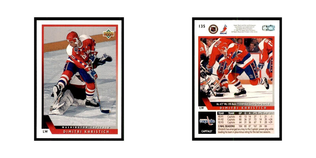 1993 Upper Deck Dmitri Khristich Hockey Cards #135