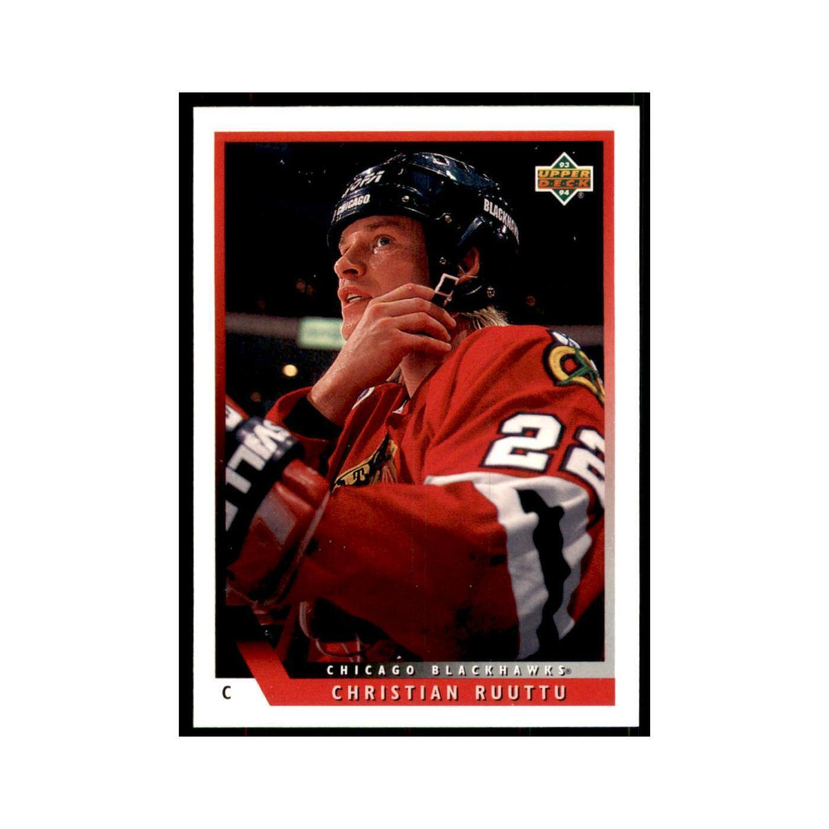 1993 Upper Deck Christian Ruuttu Hockey Cards #141