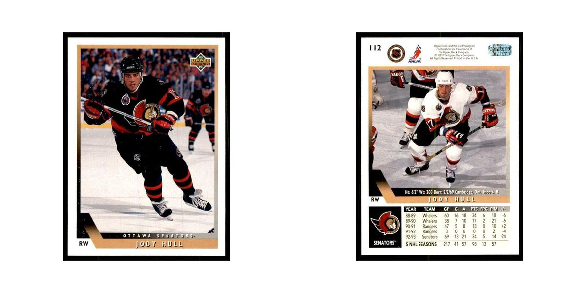 1993 Upper Deck Jody Hull Hockey Cards #112