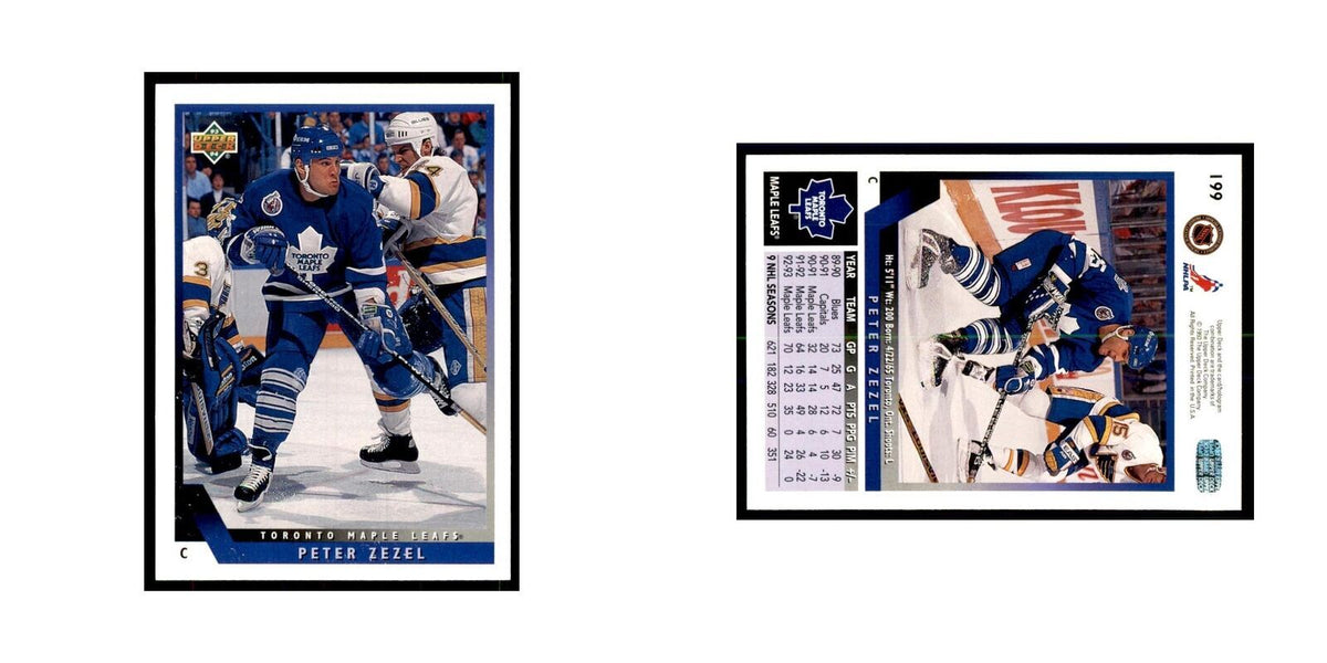 1993 Upper Deck Peter Zezel Hockey Cards #199