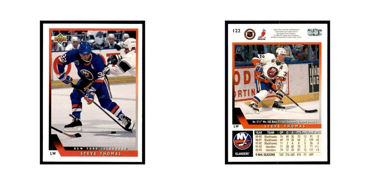 1993 Upper Deck Steve Thomas Hockey Cards #122