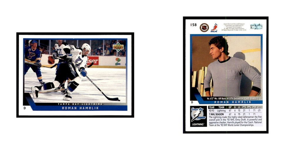 1993 Upper Deck Roman Hamrlik Hockey Cards #158